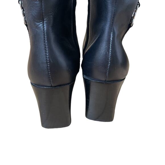 Karen Scott Women Knee High Boots Annalise Size US 9M Black Leather - Picture 7 of 10